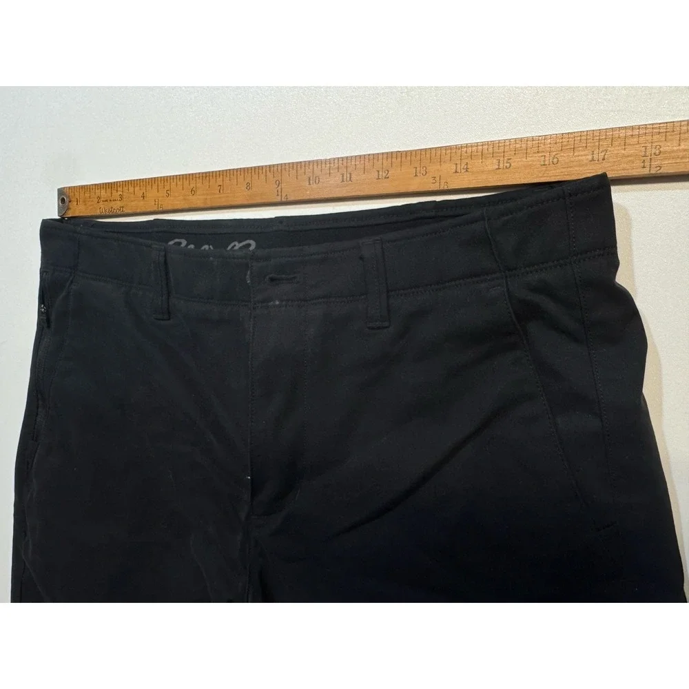 Eddie Bauer Mens Fleece Lined‎ Tech Pants 34x32 Black Outdoor Hiking